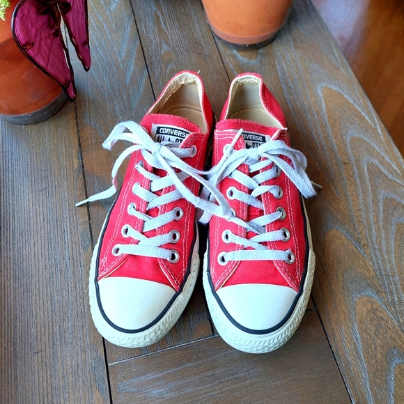 Converse Shoes - Converse Red Chuck Taylor's All Star Women Size 6.5 and Men Size 4.5
